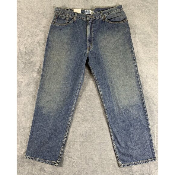 Levi's Strauss & Co. Signature Men's Relaxed Fit Jeans Medium Wash 40Wx 30L - Picture 1 of 13